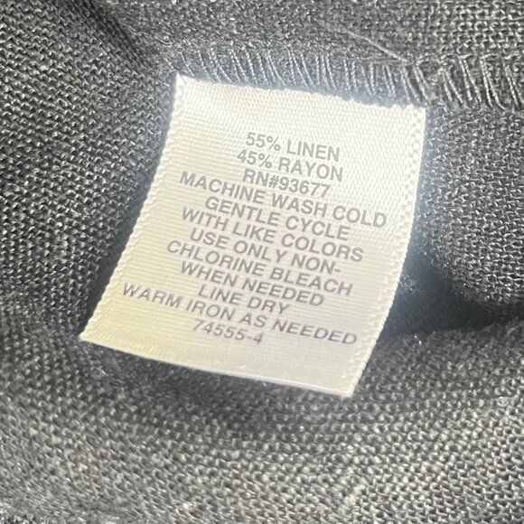 Liz Claiborne Blazer Womens Size 20W Black Linen Blend New WOT - Picture 8 of 8